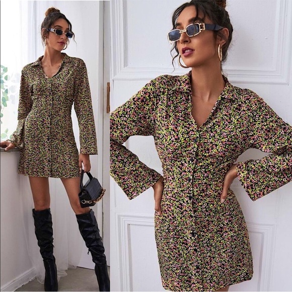 Zara Dresses & Skirts - Zara Liberty Floral Printed Mini Dress | Boho Y2K 90s Retro
